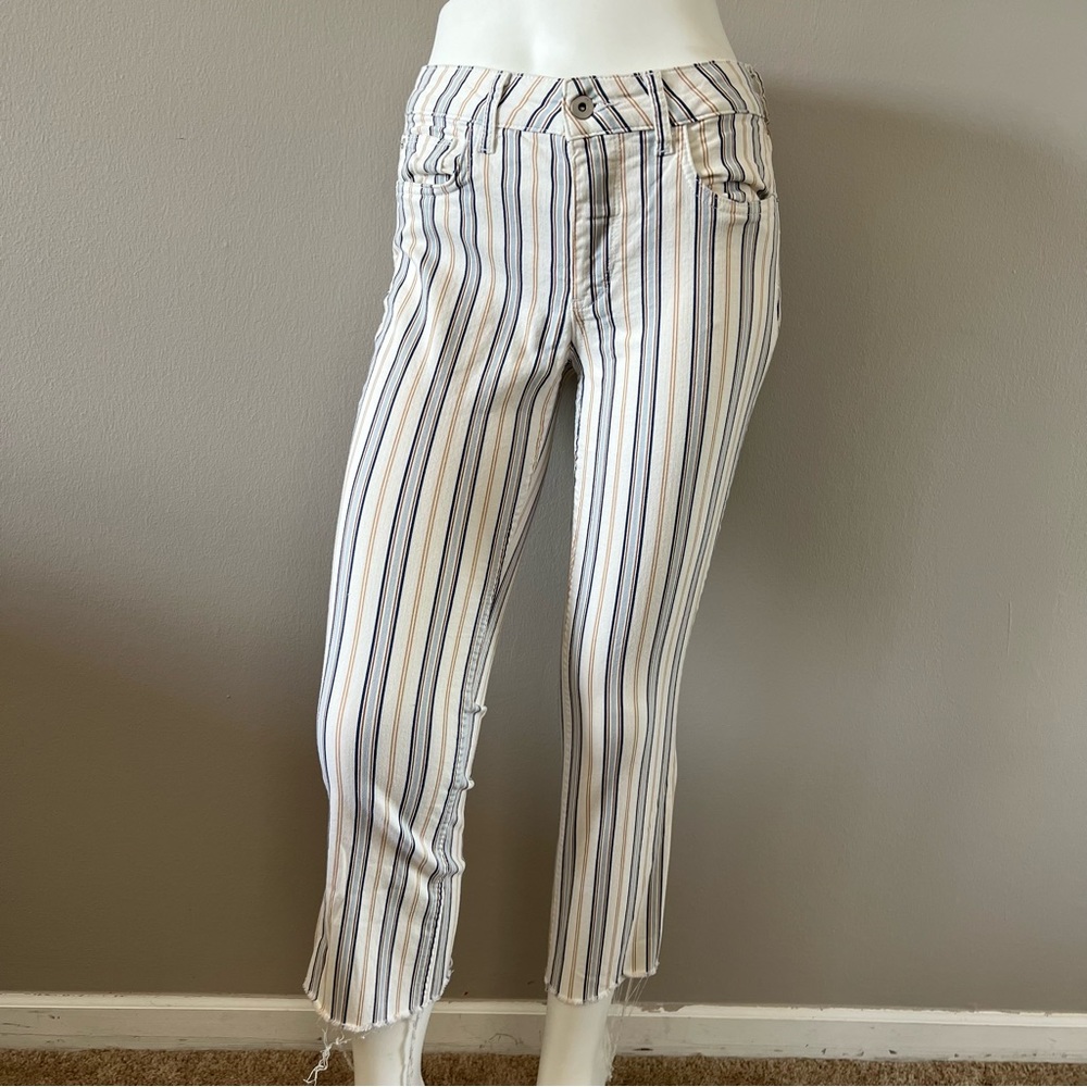 Anthropologie Pilcro and The Letterpress Cropped High Rise Boot‎ Cut Jeans